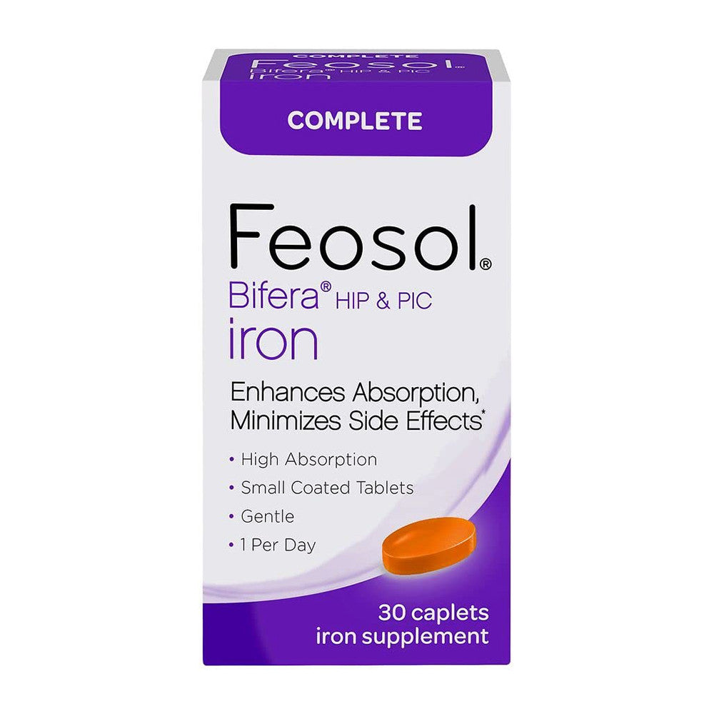 Feosol Bifera Dual Iron Formula Caplets, 30 Ea
